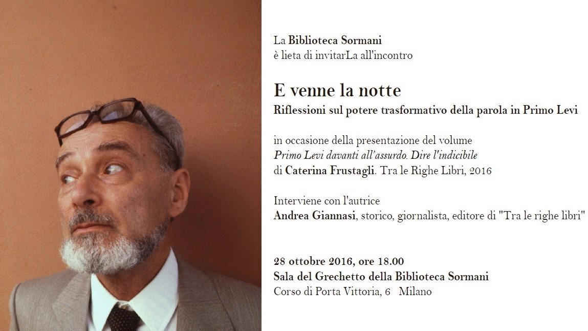 presentazione libro primo levi