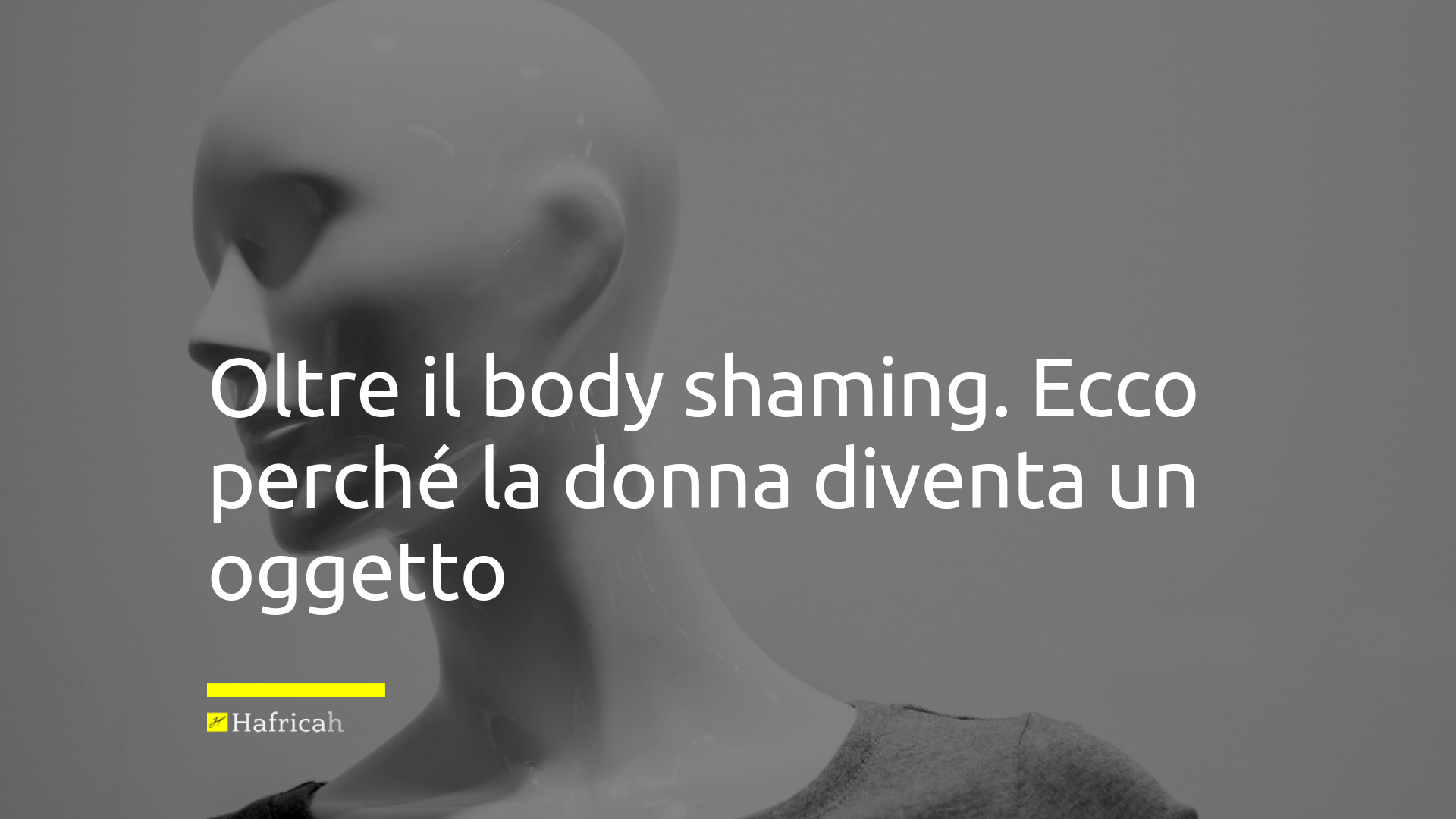 body shaming donna oggettov